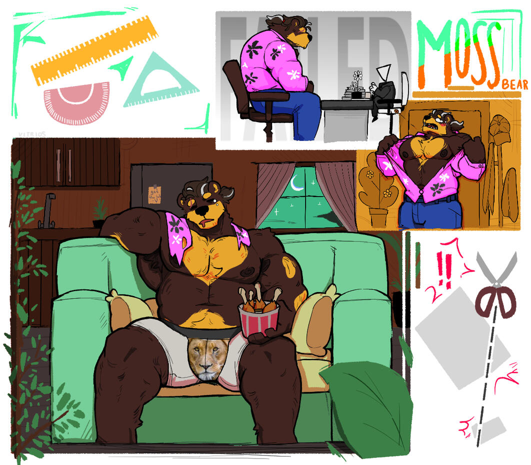 sketchpage comm, for @fluffyrump